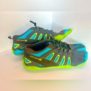 Body Glove Barefoot  Gray Blue Green Hiking Climbing Water Shoes Fits US 8.5-9